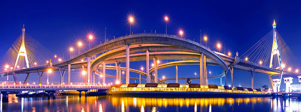 Bhumibol Bridge in Thailand
